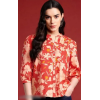 Women's 3/4 Sleeve Floral Short Top – Stylish & Comfortable Casual Wear