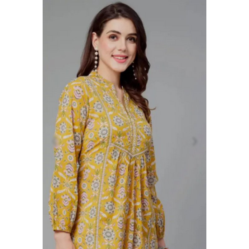 Printed Short Cotton Top for Women & Girls – Stylish, Comfortable Daily Wear