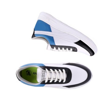 Men’s Stylish Blue and White Sneakers Casual Lightweight Sports Shoes
