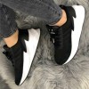 Men's Shark Style Black and White Sneakers Lightweight Casual Sports Shoes