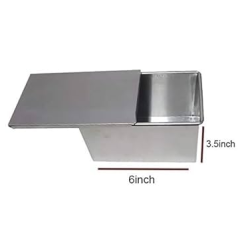 Stainless Steel Bread Mould with Lid – Non-Stick Loaf Pan for Homemade Bread, Cake & Baking 
