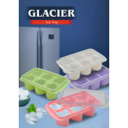 Plastic Ice Cube Mold Tray Combo – 4-Piece Set with Lids and different shape | Stackable Freezer Ice Trays for Large Cubes, BPA-Free, freezer ice cube tray ​