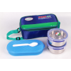 Stainless Steel Carrier Smart 2G Lunch Box Set – Leak-Proof & Durable 2-Container Tiffin for Office, School & Travel