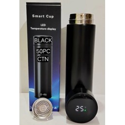 Smart Temperature Display Bottle – 500ml Stainless Steel Vacuum Insulated Flask , Hot and Cold Water Bottle for Travel, Gym, Office