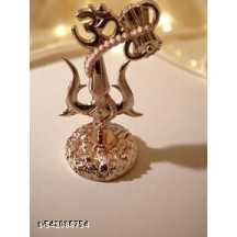 Elegant Trishul Showpiece – Spiritual Metal Trident Idol for Home Temple, Office, and Gift Decor