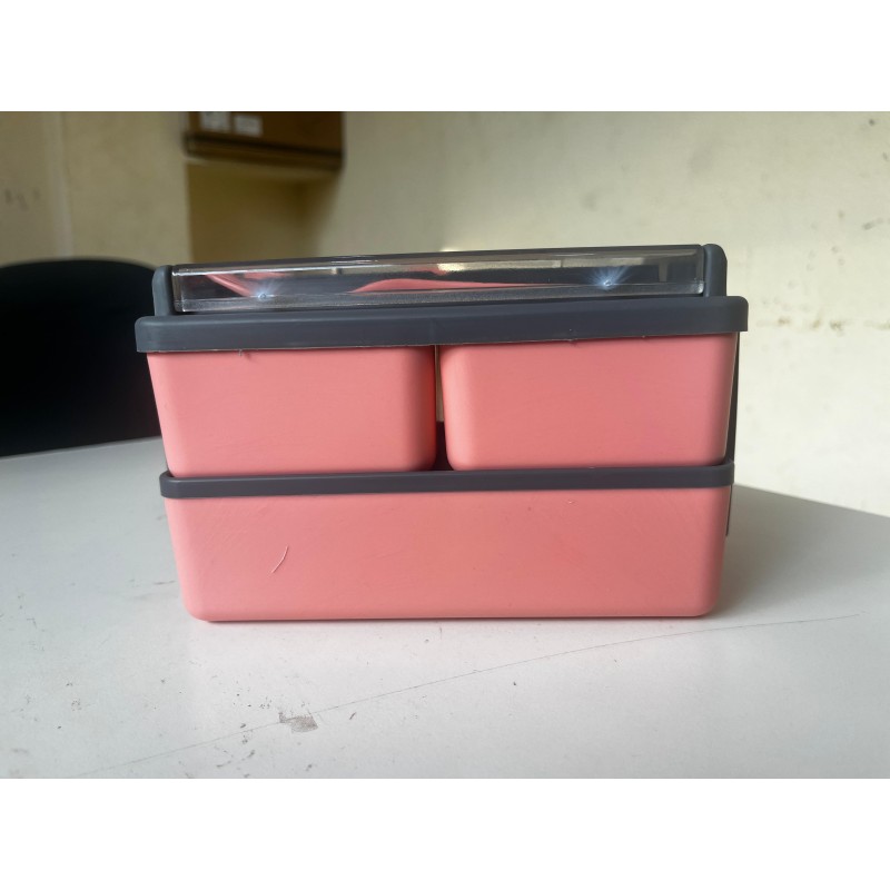 Premium 2-Tier Leak-Proof Bento Lunch Box with Cutlery Set – Microwave and Dishwasher Safe