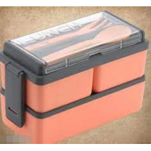 Premium 2-Tier Leak-Proof Bento Lunch Box with Cutlery Set – Microwave and Dishwasher Safe