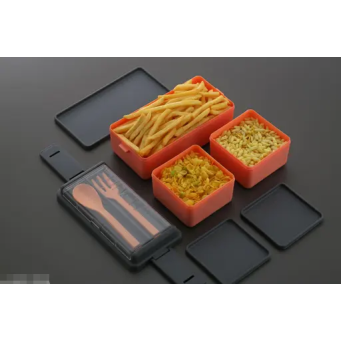 Premium 2-Tier Leak-Proof Bento Lunch Box with Cutlery Set – Microwave and Dishwasher Safe