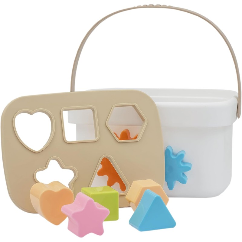 GRANSI Plastic Baby First Block for Babies and Toddler, Sorting & Stacking Toys for Toddler and Babies, Toys for 1 Year Old Kid