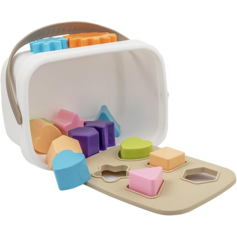 GRANSI Plastic Baby First Block for Babies and Toddler, Sorting & Stacking Toys for Toddler and Babies, Toys for 1 Year Old Kid