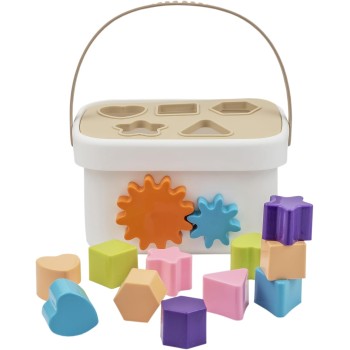 GRANSI Plastic Baby First Block for Babies and Toddler, Sorting & Stacking Toys for Toddler and Babies, Toys for 1 Year Old Kid