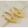 Chunky Gold Hoop Earrings for Women & Girls – Stainless Steel