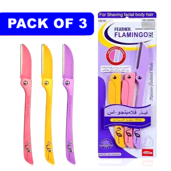 Feather Flamingo S Facial Hair Razor for Women  