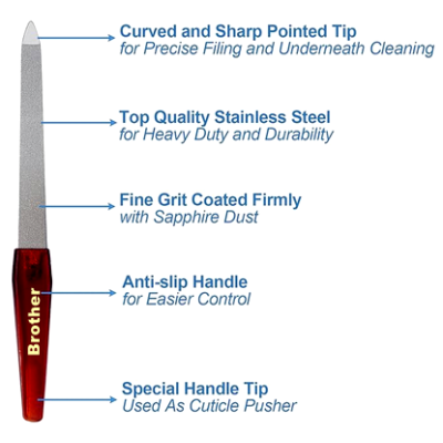 88 Nain to Nain brother Stainless Steel Nail Filer 