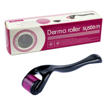Derma Roller system For Hair And Beard Regrowth 540 Micro 0.5MM Titanium Alloy Needles Reduces Hair Fall  Stimulates Hair Follicles, Safe and Effective Easy to use, Skin Care Men and Women