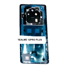 Realme 12pro plus housing mobile back panel with leather finishing 