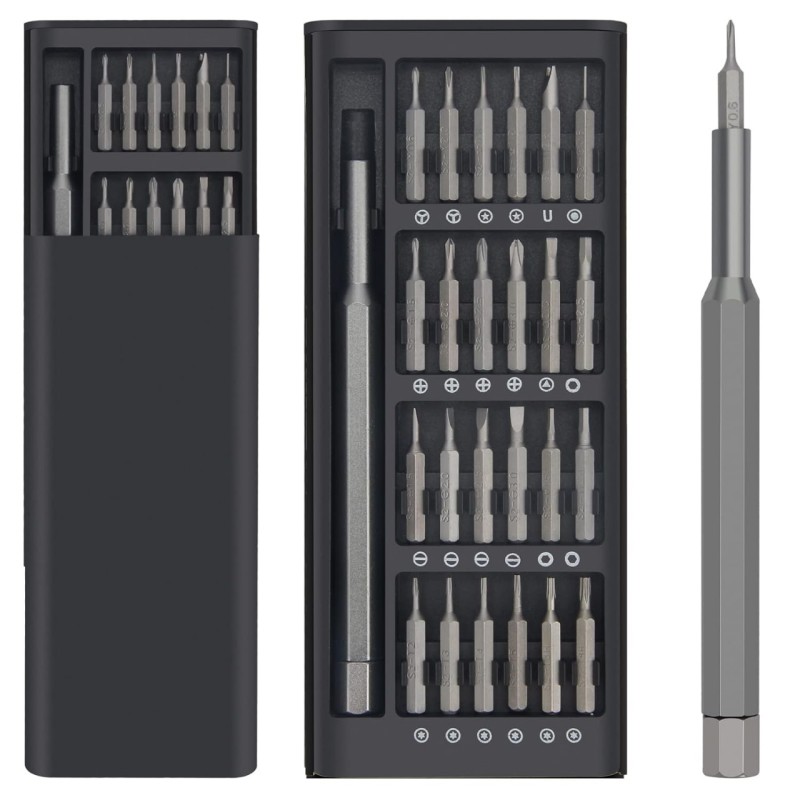 24 in 1 Precision Screwdriver Set with Magnetic Driver, Windspeed Pocket Manual Screwdriver Tool Kit with Sliding Closure, Mini Professional Repair Tools for Electronics/Watch/Camera/Laptop/Glasses