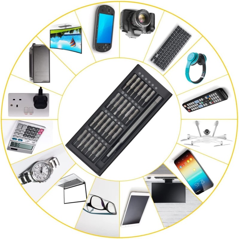 24 in 1 Precision Screwdriver Set with Magnetic Driver, Windspeed Pocket Manual Screwdriver Tool Kit with Sliding Closure, Mini Professional Repair Tools for Electronics/Watch/Camera/Laptop/Glasses