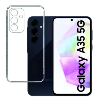 transparent clear case cover high-quality 2.0MM with camera protector and soft case for samsung A35 5g