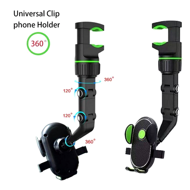 Universal clip cellphone holder with multi-joind flexible adjustment, back seat video stand, rearview mirror, kitchen stand desk, tablet stand, bed stand and multi-scene for car