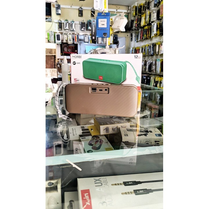 MORBI wireless Portable Bluetooth speaker with mobile holder up to 8H PLAY TIME, wireless, memory card, FM Radio used for party, yoga