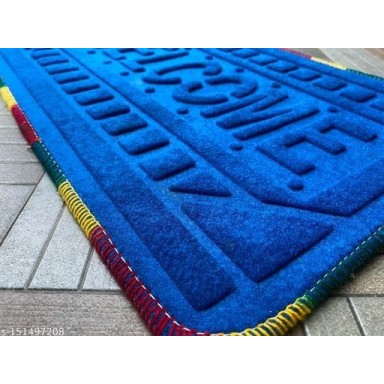  Door Mat Welcomes You Super Door Mat for Home & Office (Size:-15inch x 22inch) blue