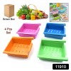  Adjustable Refrigerator Storage Organizer Drawers (4 Pc)