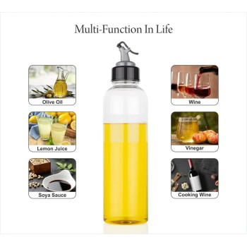 1L Oil Dispenser with Lid & Drip-Free Spout 