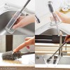 Multipurpose Flexible Silicone Cleaning Brush with Grooved Bristle Head – Ideal for Corners, Gaps, Tiles, Faucets, and Hard-to-Reach Areas – Non-Scratch, Durable & Ergonomic Scrubber for Home, Kitchen & Bathroom Cleaning