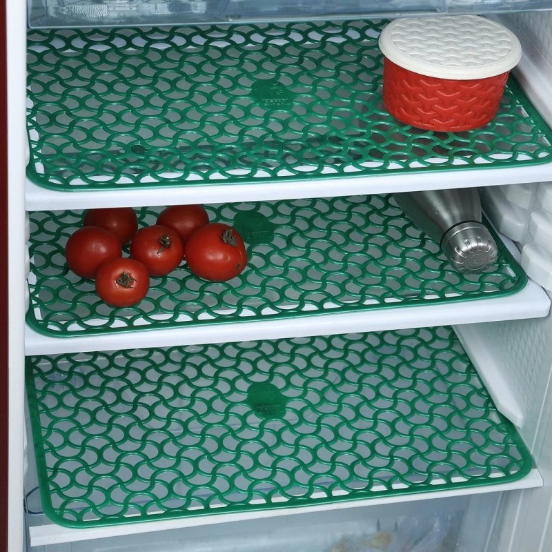 Waterproof PVC Fridge Drawer Mats for Wardrobe/Sheet Roll/Mat for Drawer/Kitchen Mat, Liners for Kitchen,Shelf Liner for Refrig/Kitchen Shelves, Shelf Roll for Cupboard/Almirah_Size-45x500cm Kitchen Mat (Pack of 6)