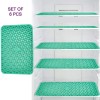 Waterproof PVC Fridge Drawer Mats for Wardrobe/Sheet Roll/Mat for Drawer/Kitchen Mat, Liners for Kitchen,Shelf Liner for Refrig/Kitchen Shelves, Shelf Roll for Cupboard/Almirah_Size-45x500cm Kitchen Mat (Pack of 6)