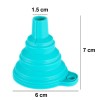Premium Silicone Funnel for Kitchen Use – Food-Grade, Heat-Resistant, Collapsible Funnel for Easy Oil, Sauce, Water & Juice Pouring – Reusable, Space-Saving Design for Bottles & Jars