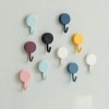 Self-Adhesive Sticky Wall Hooks (Pack of 10) Waterproof Adhesive Sticky Round Hooks | Hanging Capacity 2.5 KG Max | Multipurpose Home Storage Hook (Colorful Hook)