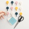 Self-Adhesive Sticky Wall Hooks (Pack of 10) Waterproof Adhesive Sticky Round Hooks | Hanging Capacity 2.5 KG Max | Multipurpose Home Storage Hook (Colorful Hook)