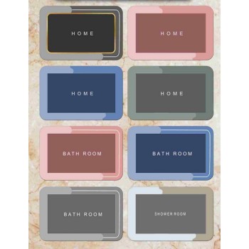 Non-Slip Waterproof Floor Mat Soft and Durable Rug for Bathroom, Kitchen, Bedroom and Entrance Door