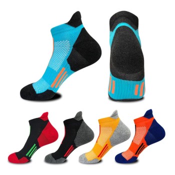 Performance Sport Ankle Socks Breathable Cushioned Low-Cut Socks for Men and Women (Multicolor, Free Size)