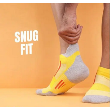 Performance Sport Ankle Socks Breathable Cushioned Low-Cut Socks for Men and Women (Multicolor, Free Size)