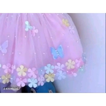 Cute girls butterfly frock set soft cotton best and perfect fit to baby girl