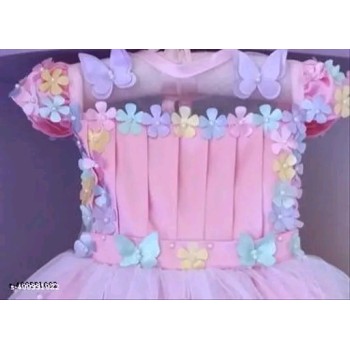 Cute girls butterfly frock set 