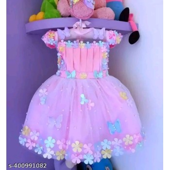 Cute girls butterfly frock set 