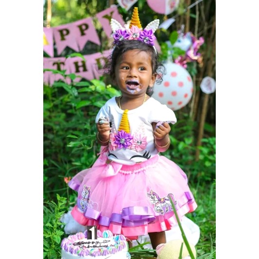 Cute girls frocks dress set birthday party wear fabric soft best quality