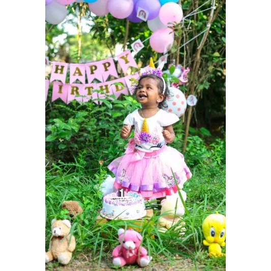 Cute girls frocks dress set birthday party wear fabric soft best quality