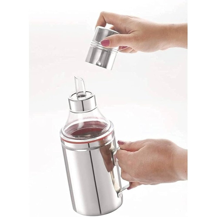 1000 ml Oil Dispenser Bottle – Leak-Proof Glass Cooking Oil Container for Kitchen Use