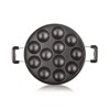 Non-Stick 12 Cavity Appam Patra with Side Handles & Lid – Appam Maker Pan for Gas Stove