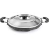 Non-Stick 12 Cavity Appam Patra with Side Handles & Lid – Appam Maker Pan for Gas Stove