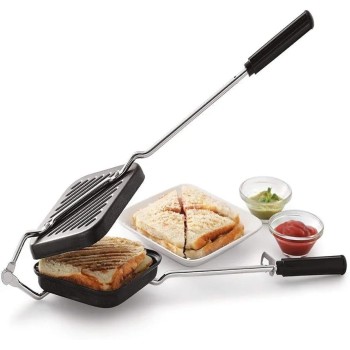 Non-Stick Sandwich Hand Toaster – Portable Gas Sandwich Grill Maker for Home & Outdoor Use