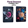 Floral Doormat Combo Set (2 Pieces) – Multicolor Designer Entry Mats for Home