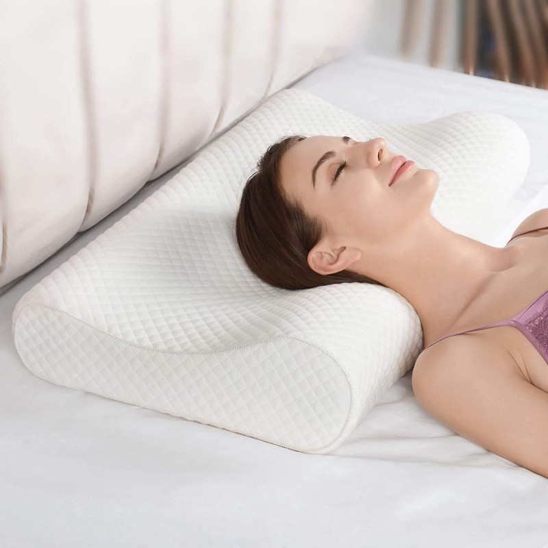 Medium Size Adjustable Memory Foam Pillow – Ergonomic Orthopedic Neck Support for All Sleeping Positions