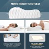 Medium Size Adjustable Memory Foam Pillow – Ergonomic Orthopedic Neck Support for All Sleeping Positions