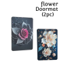 Premium 2pc Floral Printed Anti-Skid Doormat Set – Soft & Decorative Floor Mats for Home